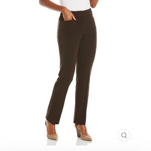 NWT. Rafaella Black Curvy‎ Boot Cut Trousers 8P